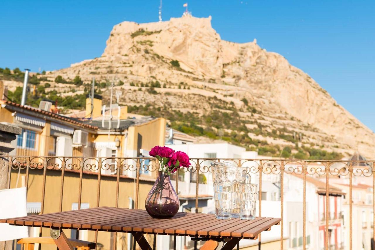 Alc - Stylish Studio With Fantastic Terrace, Old Town Alicante Kültér fotó