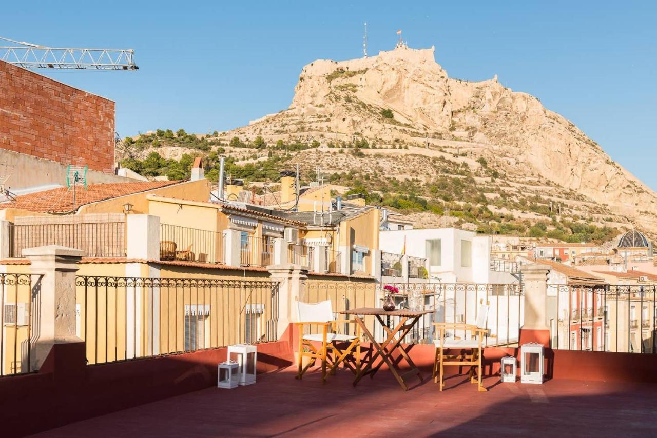 Alc - Stylish Studio With Fantastic Terrace, Old Town Alicante Kültér fotó
